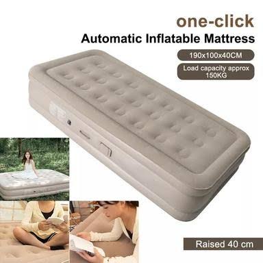 21-Holes Elevated Inflatable Airbed 🛏️✨
Sleep comfortably anywhere with this premium inflatable indoor/outdoor airbed — perfect for camping, guests, or travel! 🌙🏕️
🔹 Spacious Size (190×100×40cm) –
