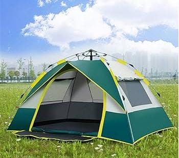 High grade automatic camping tent.
✨Water proof & UV resistant polyester fabric.
✨ Breathable mesh with a window zipper
✨light weight, easy to install, strong and durable
✨ Available in
◼️4×6 [3 perso
