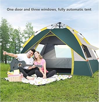 High grade automatic camping tent.
✨Water proof & UV resistant polyester fabric.
✨ Breathable mesh with a window zipper
✨light weight, easy to install, strong and durable
✨ Available in
◼️4×6 [3 perso