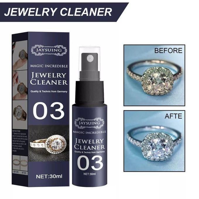 Jewelry Cleaner/ Polisher, Jaysuing Magic Incredible Jewelry Cleaner Spray - 30ml - Restore Shine, Diamond Cleaner Spray, Gold & Silver Jewelry Restorer.