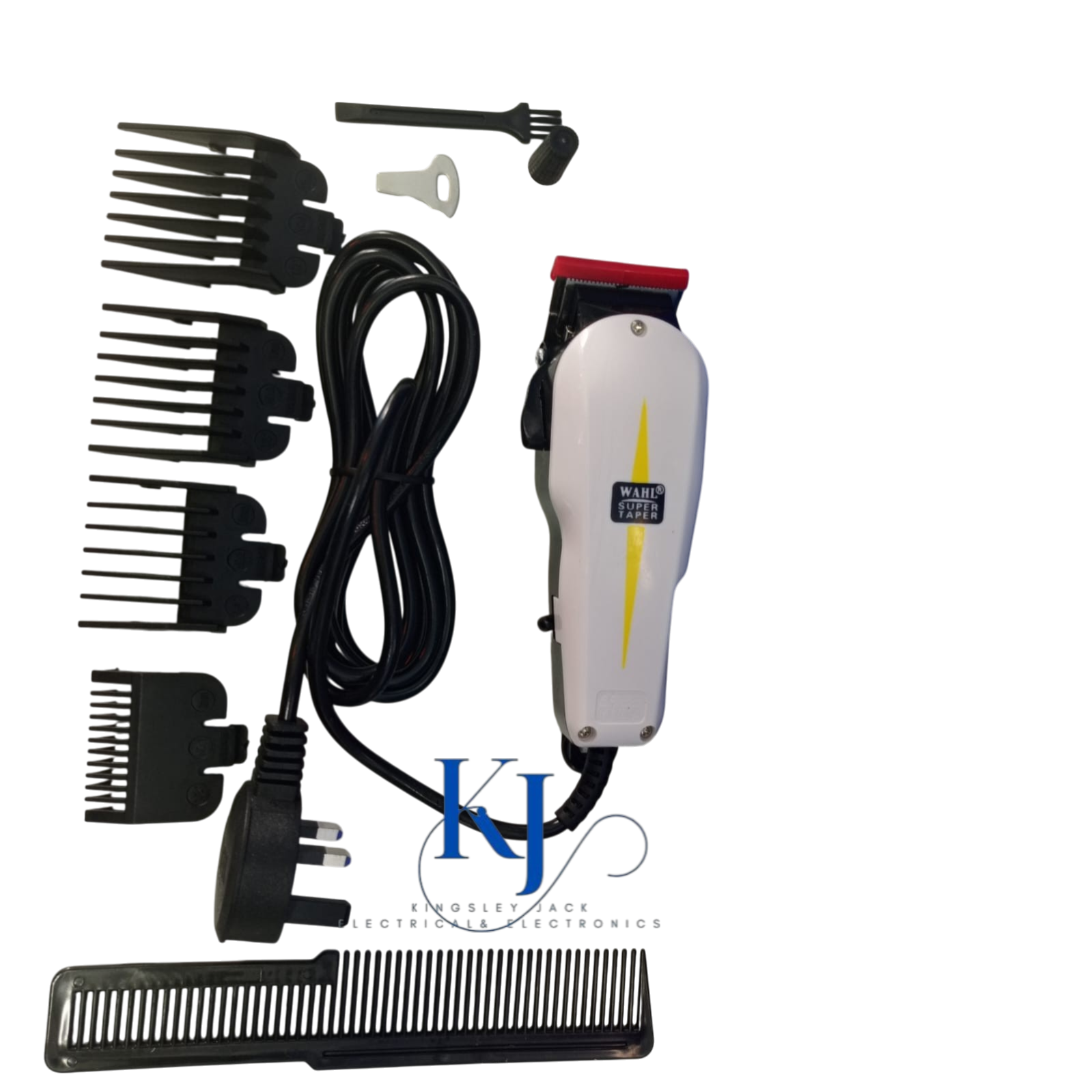 WAHL SUPER TAPER CLASSIC SERIES CORDED, ADJUSTABLE BLADES,RUST PROOF,HIGH PRECISION CHROME-PLATED BLADES,PROFFESIONAL V5000 VIBRATOR MOTOR FOR DURABILITY AND LONGEVITY.DESIGNED FOR ALL CLIPPER WORK.