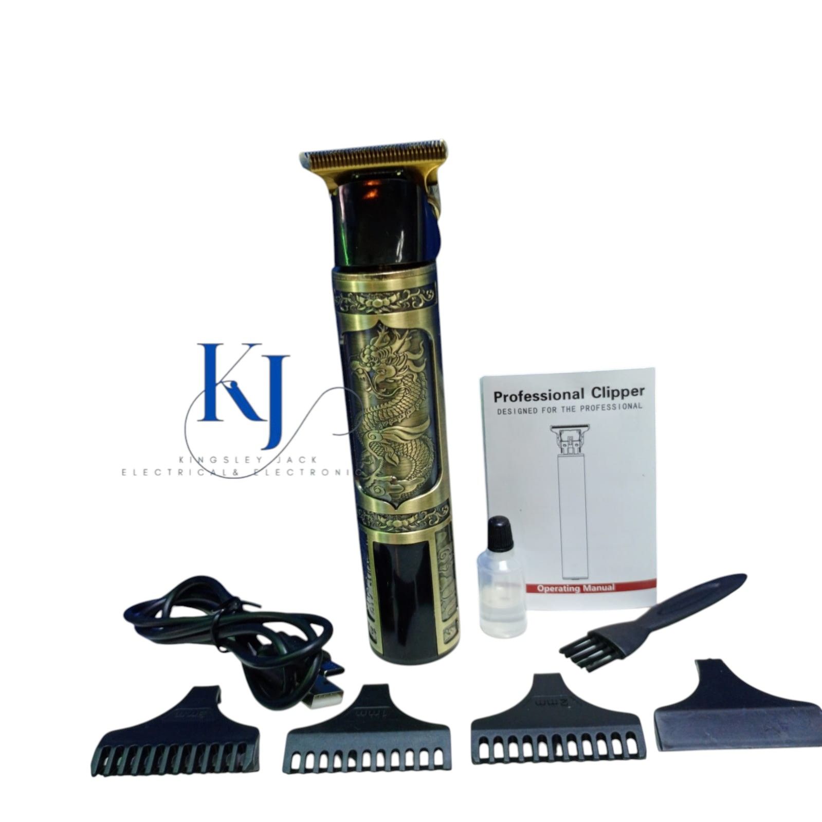 WERHL WL-11062 PROFESSIONAL HAIR TRIMMER WITH DISPLAY SCREEN | RECHARGEABLE ELECTRIC SHAVER CLIPPER | LOW NOISE STAINLESS STEEL BLADES | ERGONOMIC METAL BODY