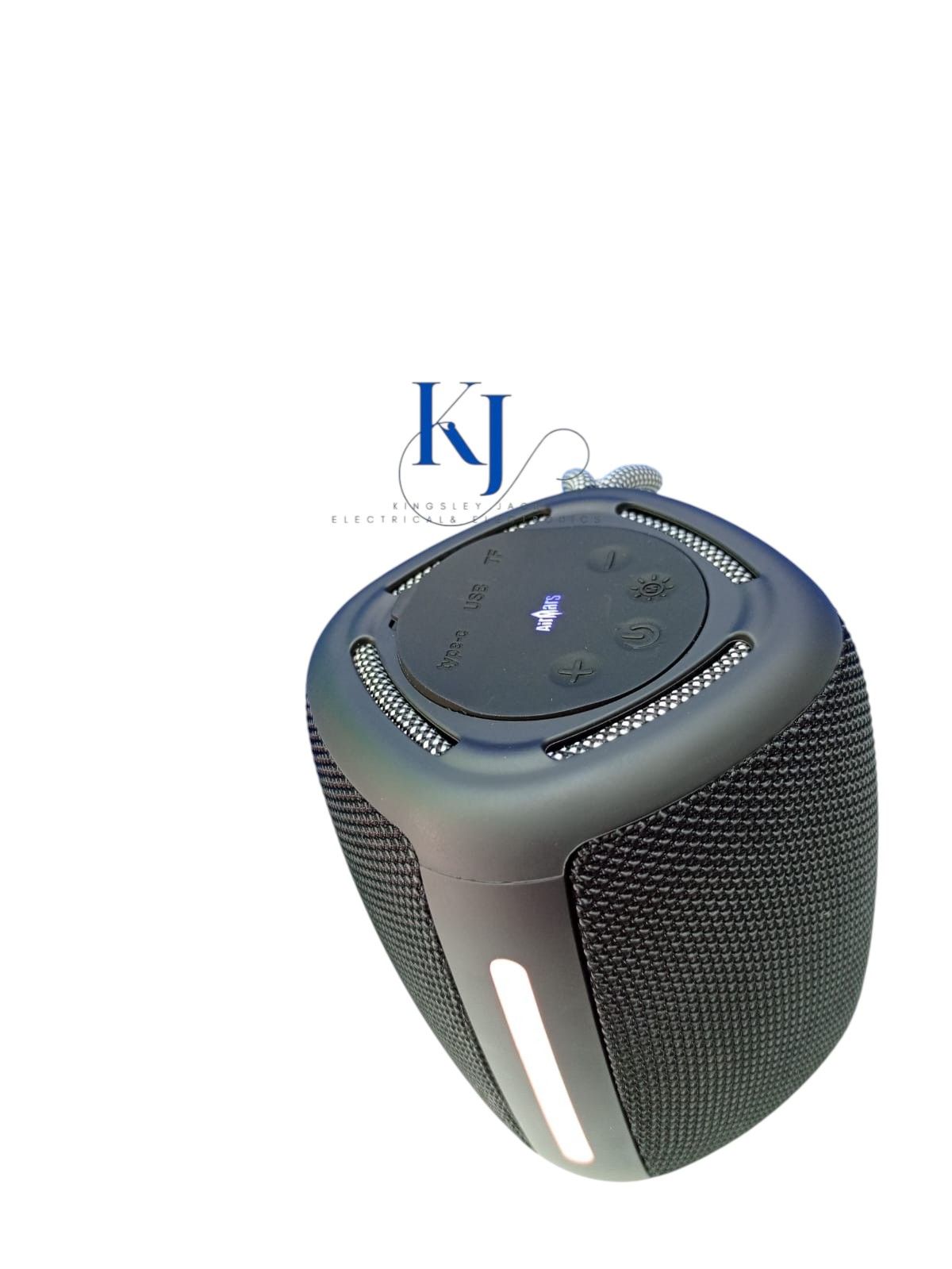 AIRMARS-ABS05 PORTABLE BT SPEAKER V5.3 | SHOCKING BASS  | LONG LASTING BATTERY LIFE | 360º SURROUND SOUND | RGB COLORFUL LIGHT EFFECT | USB SUPPORT | RADIO | 1800 MAH BATTERY | UPTO 14 HOURS PLAY TIME