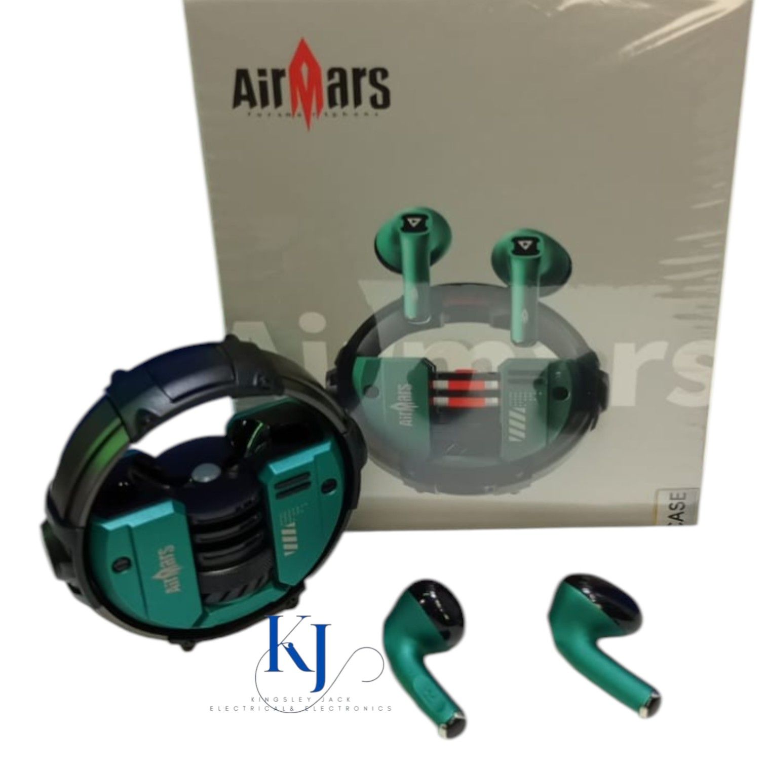 AIRMARS-ABW07 TRUE WIRELESS EARPODS- BLUETOOTH V5.4 | PREMIUM METALLIC CASING | TOUCH CONTROL | LONG BATTERY LIFE | HD SOUND | PREMIUM BASS