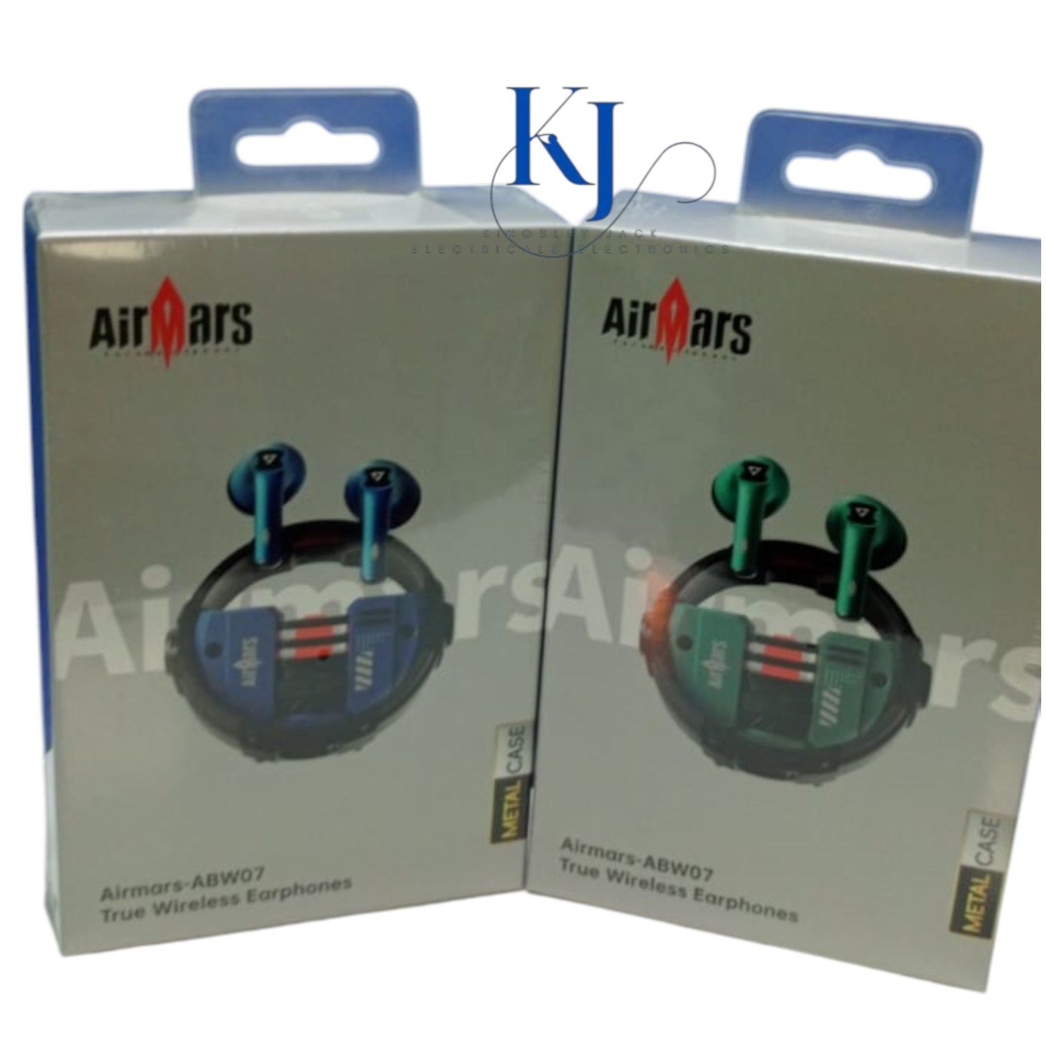 AIRMARS-ABW07 TRUE WIRELESS EARPODS- BLUETOOTH V5.4 | PREMIUM METALLIC CASING | TOUCH CONTROL | LONG BATTERY LIFE | HD SOUND | PREMIUM BASS