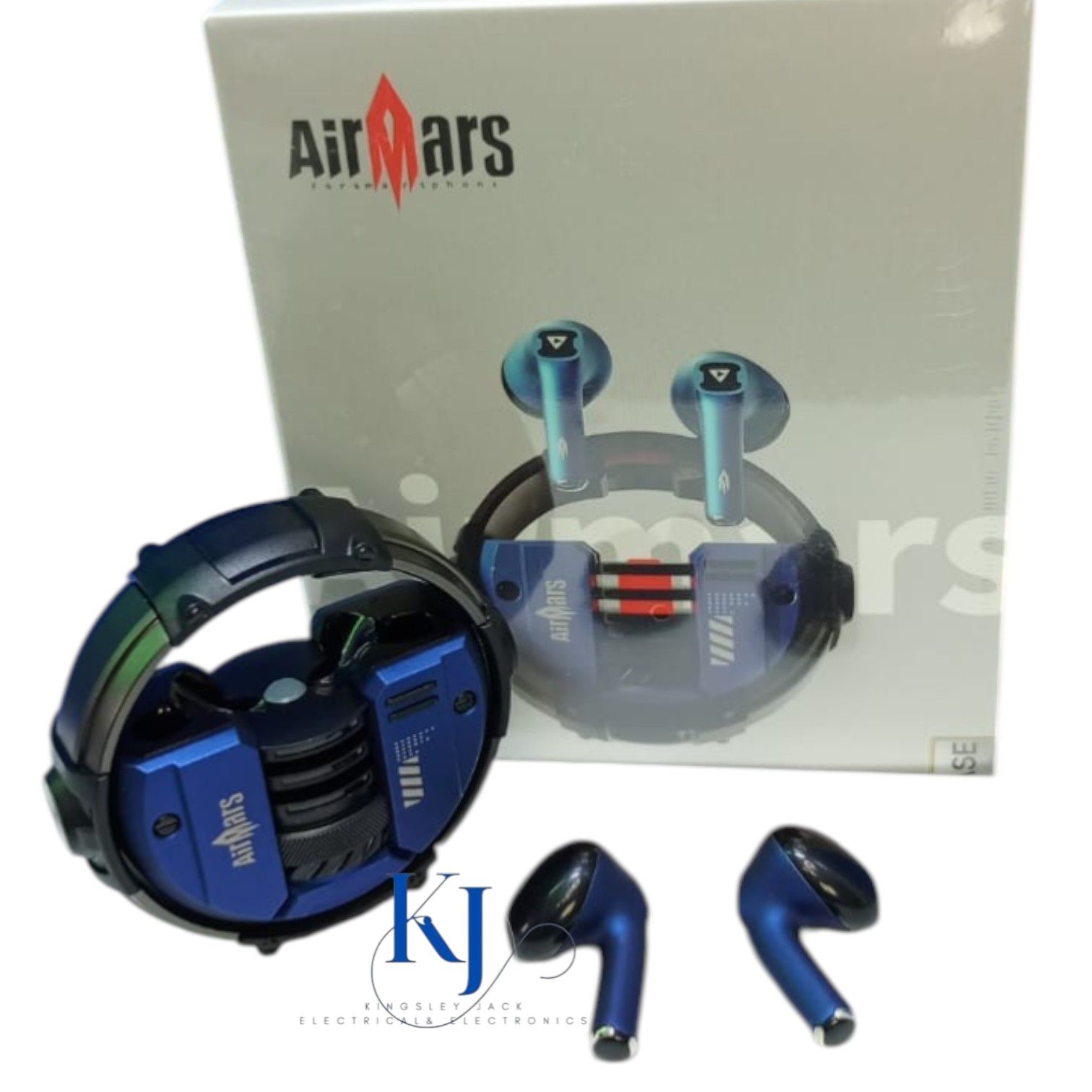 AIRMARS-ABW07 TRUE WIRELESS EARPODS- BLUETOOTH V5.4 | PREMIUM METALLIC CASING | TOUCH CONTROL | LONG BATTERY LIFE | HD SOUND | PREMIUM BASS