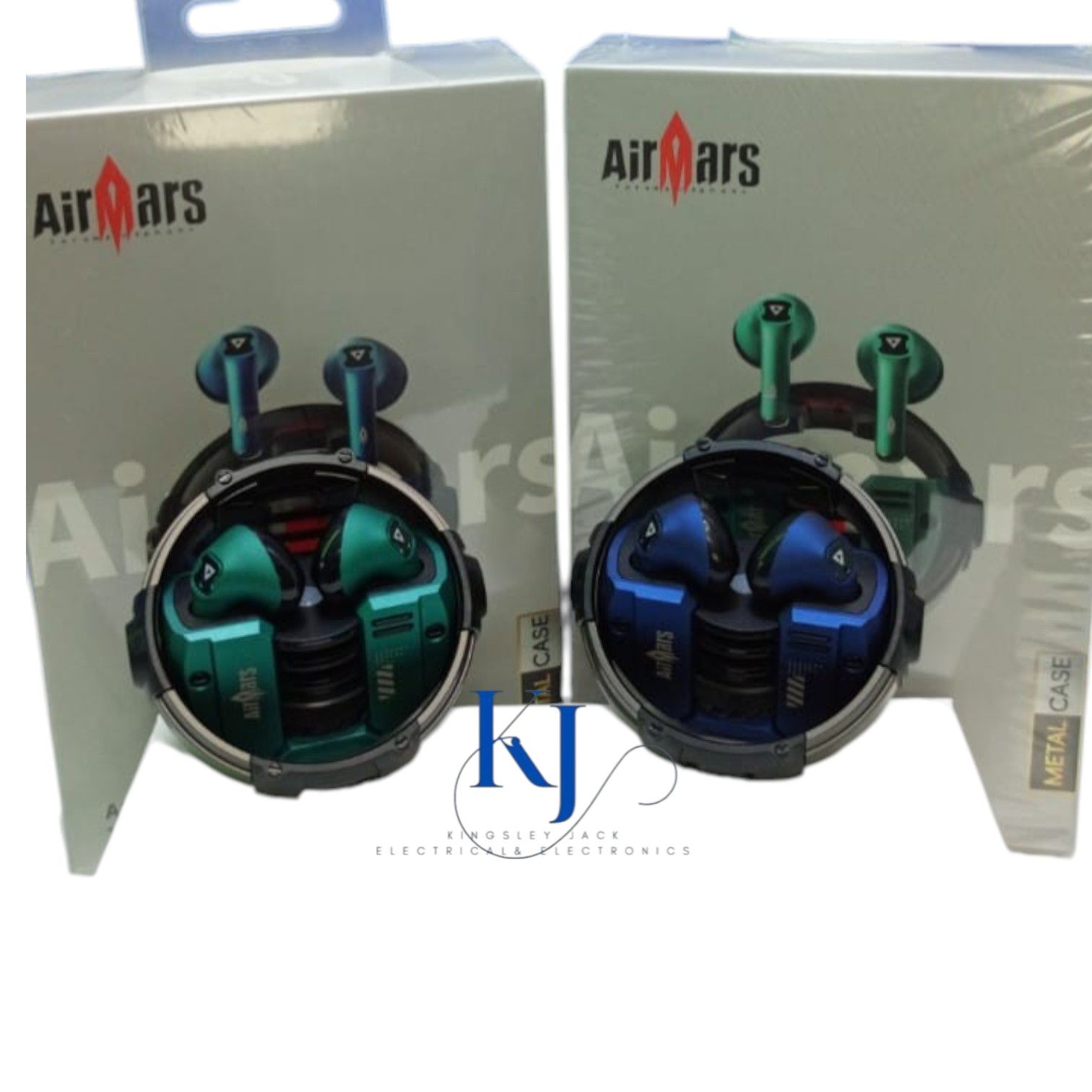 AIRMARS-ABW07 TRUE WIRELESS EARPODS- BLUETOOTH V5.4 | PREMIUM METALLIC CASING | TOUCH CONTROL | LONG BATTERY LIFE | HD SOUND | PREMIUM BASS