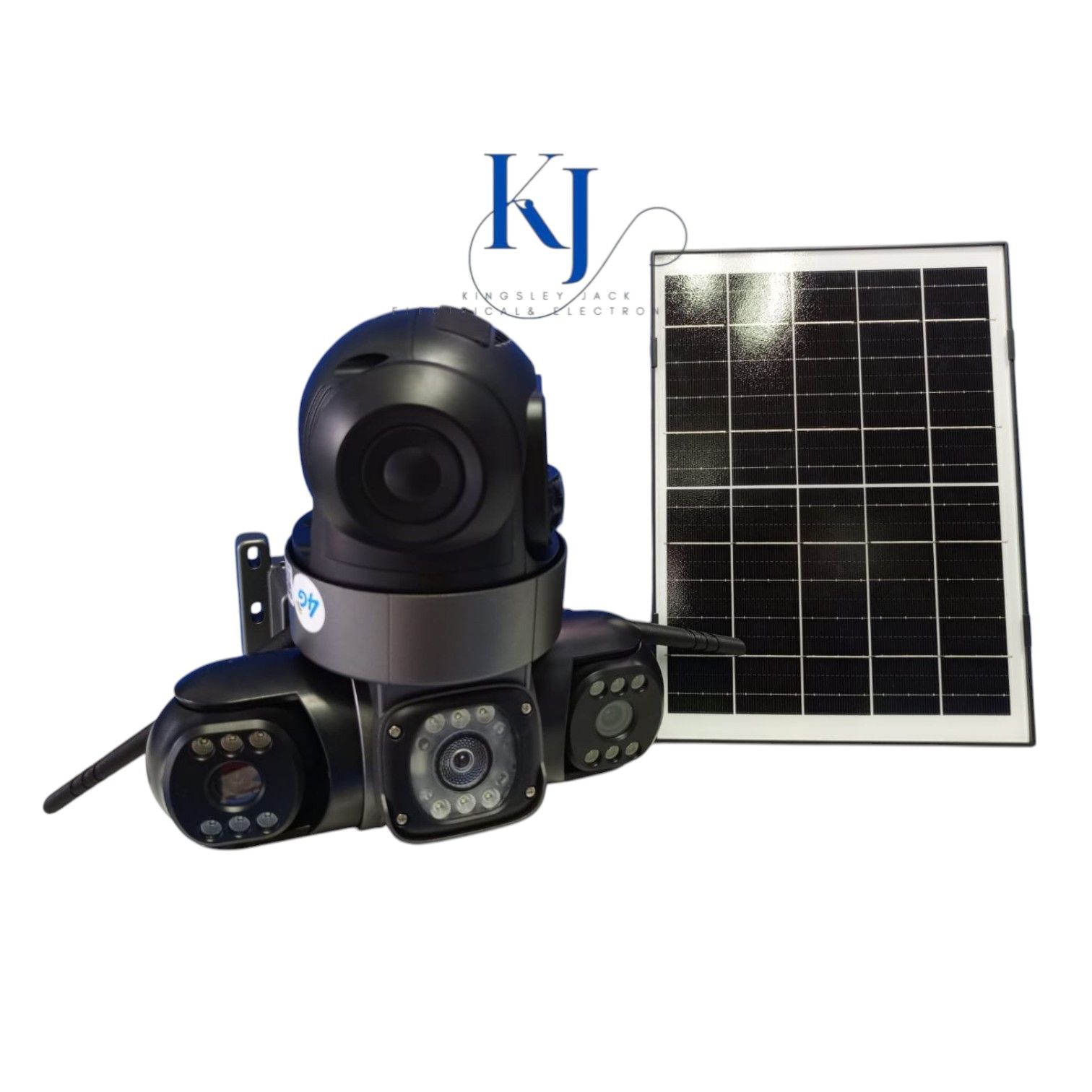 SOLAR 4G PTZ SECURITY CAMERA V380 TRIPPLE LENS WIRELESS OUTDOOR CCTV WITH SOLAR PANEL | NIGHT VISION | MOTION DETECTION