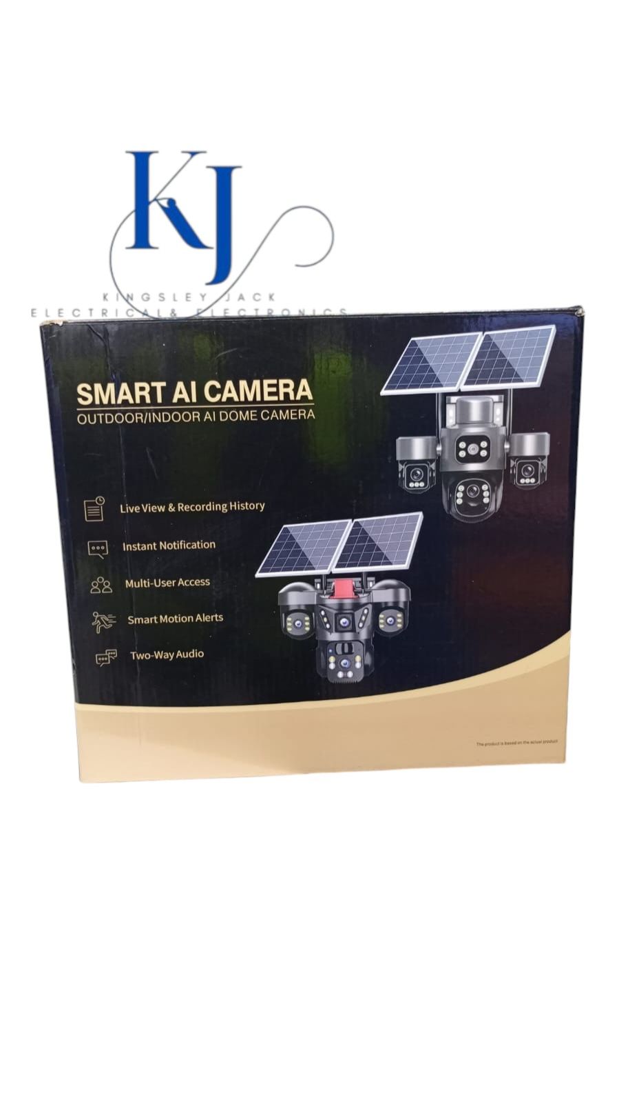 SMART AI SOLAR 4G PTZ CAMERA DUAL PANEL | OUTDOOR WIRELESS CCTV  SMART ALARM, MOTION DETECTION, NIGHT VISION & 2-WAY AUDIO