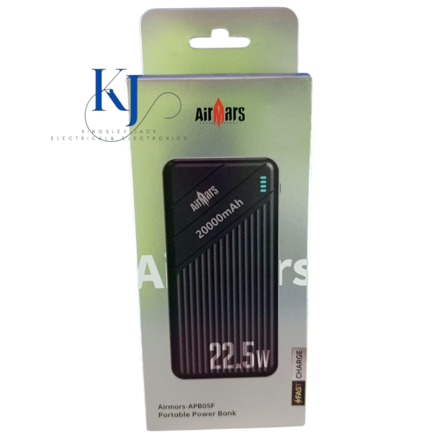 ORIGINAL AIRMARS APB05F 20000MAH POWER BANK 22.5W FAST CHARGING PORTABLE CHARGER WITH USB TYPE C OUTPUT