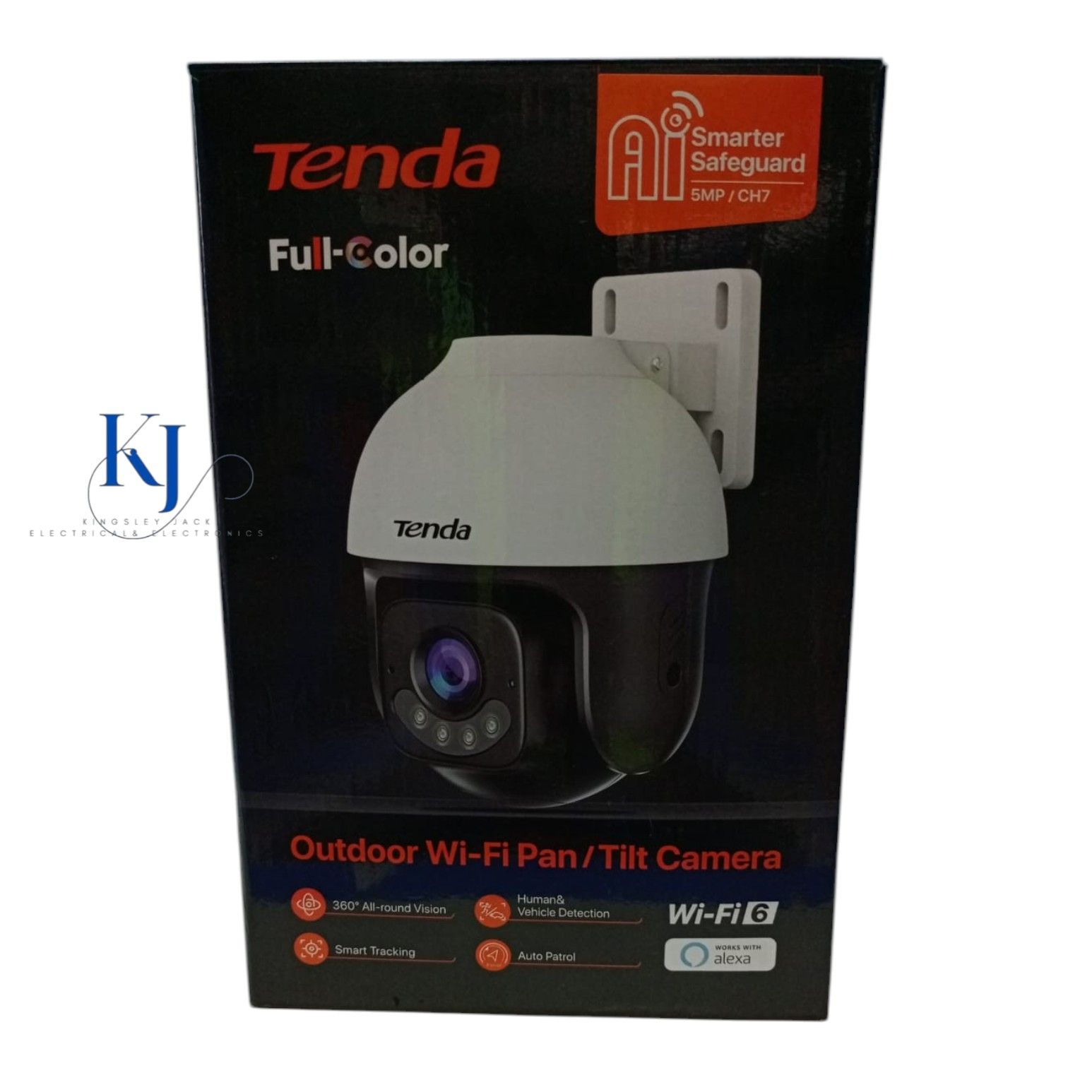 TENDA CH7 OUTDOOR SECURITY CAMERA 5MP 2K WIFI LAN IP CAMERA NIGHT VISION TWO WAY AUDIO WEATHERPROOF CCTV CAMERA