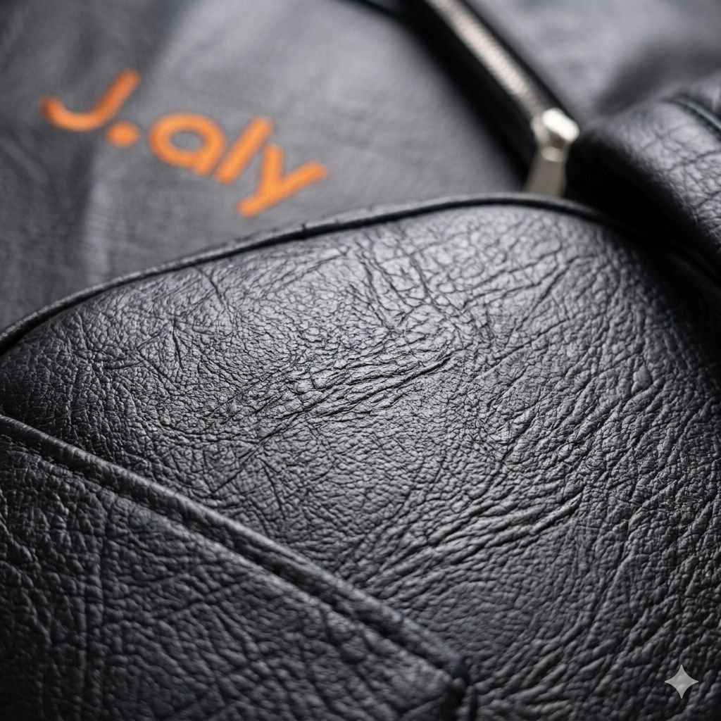 J.Aly Premium Textured Laptop Backpack – Durable Black Everyday Bag