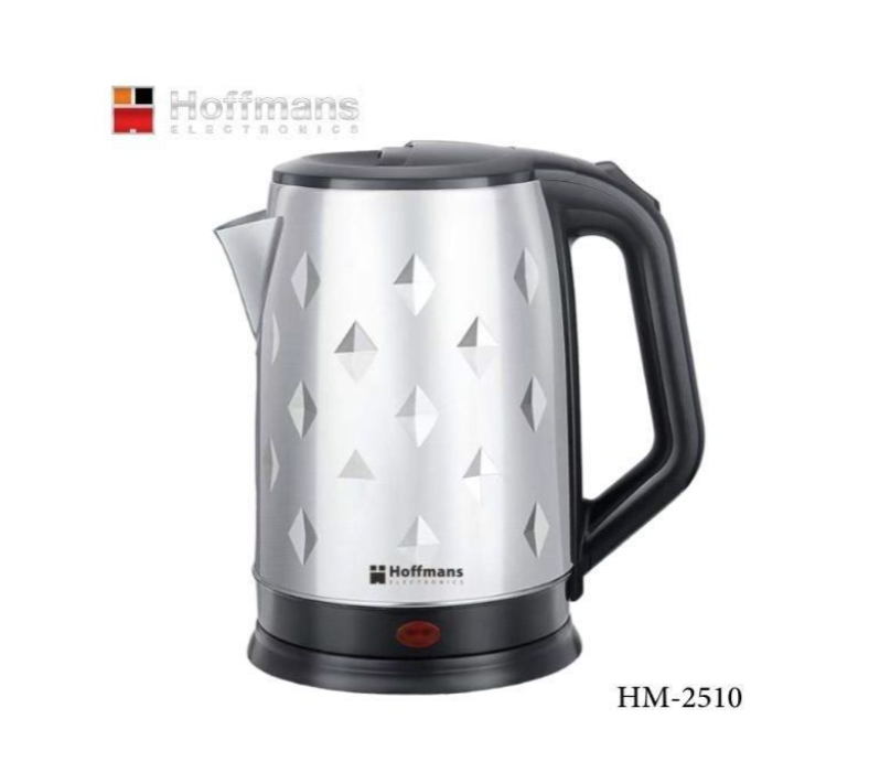Hoffmans HM-2510, Electric Kettle Percolator 2.5Ltr, 2000W Silver