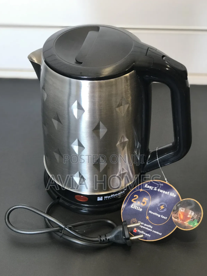 Hoffmans HM-2510, Electric Kettle Percolator 2.5Ltr, 2000W Silver