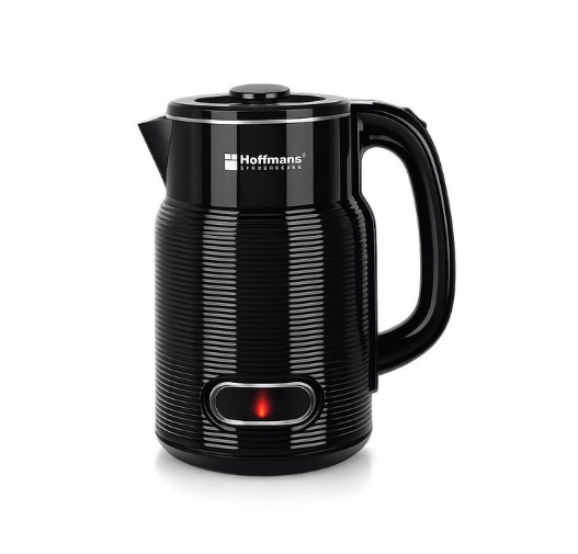 Hoffmans HM2551 2.5L Electric Kettle - Black Multi-Functional Electric Water & Milk Boiling Kettle Percolator  with a large capacity designed for fast heating and versatile use,
