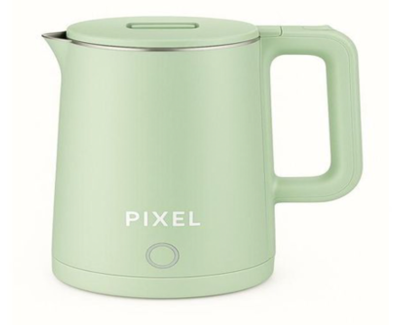 Pixel 2.5 Liters Electric Kettle Percolator Stainless Steel Anti Scalding Automatic Power Off - Light Green