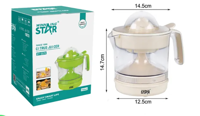 Winning start electric juicer blender ST-5579 Citrus Juicer AC220-240V 30W 0.75L Pure Copper Motor BS Plug