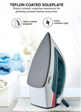 Clikon Teflon Coated Dry Iron Box-CK4133