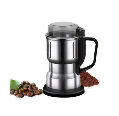 Hoffmans HM-8012 Electric Coffee Grinder & Dry Mill 300W 8-Blade Stainless Steel - Silver