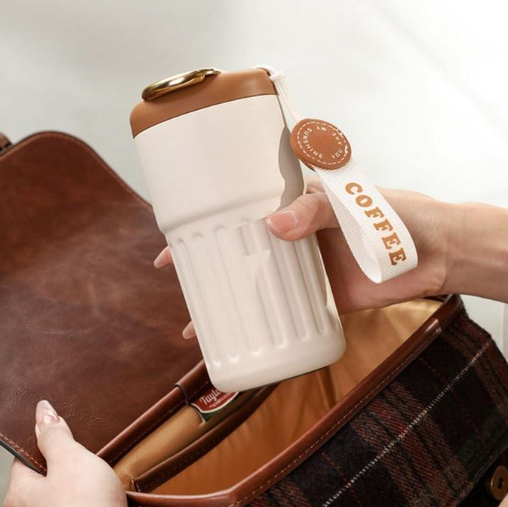 450ml Smart LED Temperature Display Coffee Mug - 316 Stainless Steel Vacuum Insulated Travel Thermos