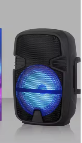 FQL F403 portable wireless speaker Portable Bluetooth Speaker, 8-Inch Colorful Lights Loudspeaker