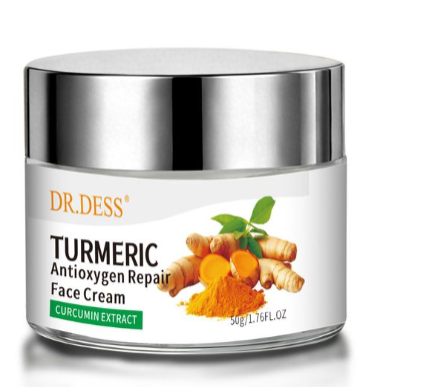 DR.DESS Turmeric Face Cream, Anti Oxidation Turmeric Cream For Deep Moisturizing skin Prevents Acnes, Oil Control and Soothing, skin Repair