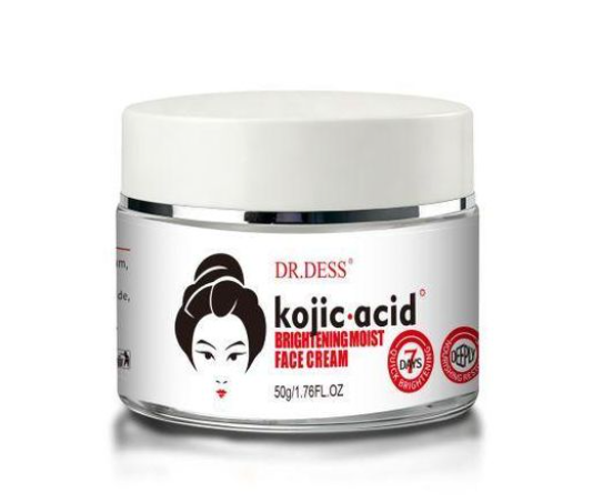 DR.DESS Kojic Acid Brightening Moist Face Cream Skin Brightening Hydrating Anti-Acne Reduces Dark Spots Smooth Nourishing Daily Moisturizer