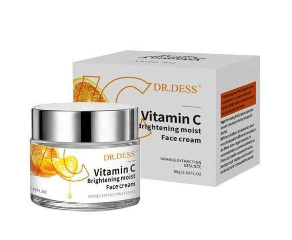 DR.DESS Vitamin C Moisturizing Face Cream With Ingredients like, Vitamin C and glycerin, hydrates, rejuvenates and brighten the skin ,offering a smooth and glowing appearance 50g
