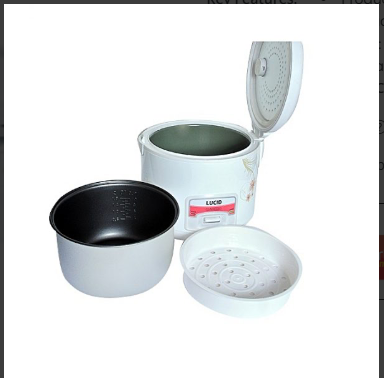 Lucid LERC-700W Rice Cooker Portable White.