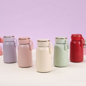300ml Mini Stainless Steel Insulated Vacuum Flask - Portable Cute Travel Water Bottle