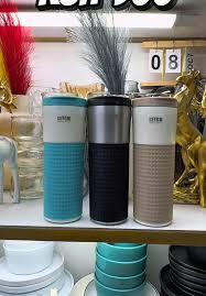 SEYGM 500ml Insulated Travel Mug - Stainless Steel Vacuum Flask with Silicone Grip