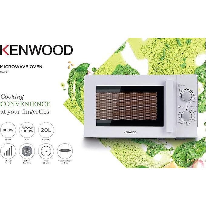 Kenwood 20L Microwave Oven with Grill MWM21- 1 YR WRTY  White