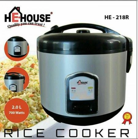 HE-HOUSE 2.5 Liters Metal  Metal Rice Cooker