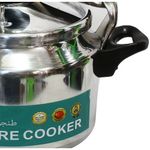 HTH 7 Liters Pressure Cooker Aluminum for Household, Super-pressure Cooker Secure Cooker ware, Silver