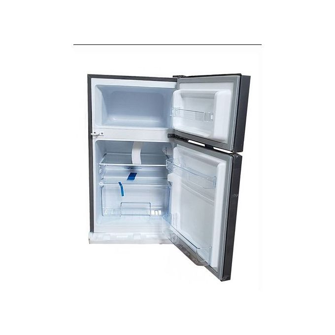 Roch 120 Liters Double Door Top Freezer Defrost Fridge –Inox(2YRS WRTY)
