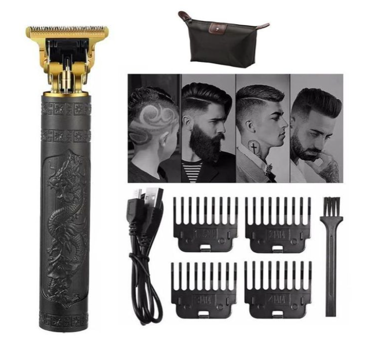 Dragon Monster Rechargeable Metal Hair Clipper Black