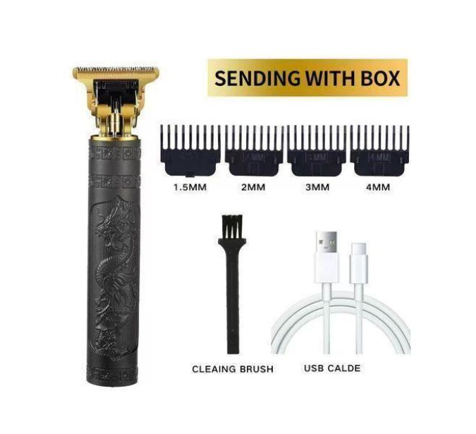 Dragon Monster Rechargeable Metal Hair Clipper Black