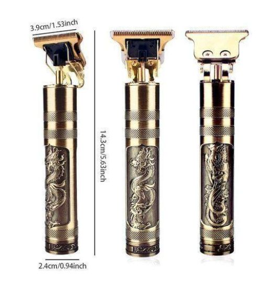 Dragon Monster Rechargeable Metal Hair Clipper Black