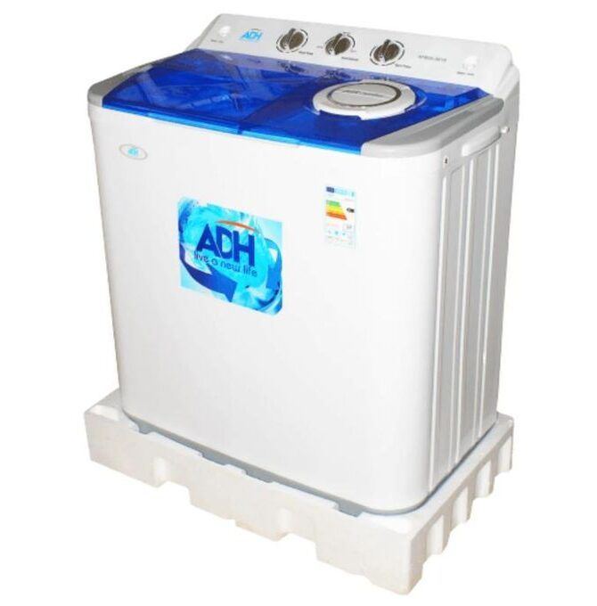 ADH 10Kg Twin Tub / Top Loader Washing Machine - White (3YRS WRTY)
