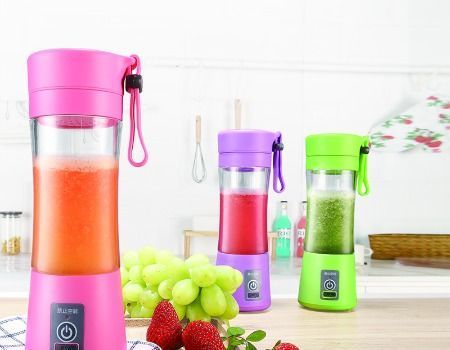 Portable USB Rechargeable Mini Juicer Blender - 380ml