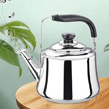 3L Stainless Steel Whistling Stovetop large capacity Kettle - Silver