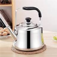 3L Stainless Steel Whistling Stovetop large capacity Kettle - Silver