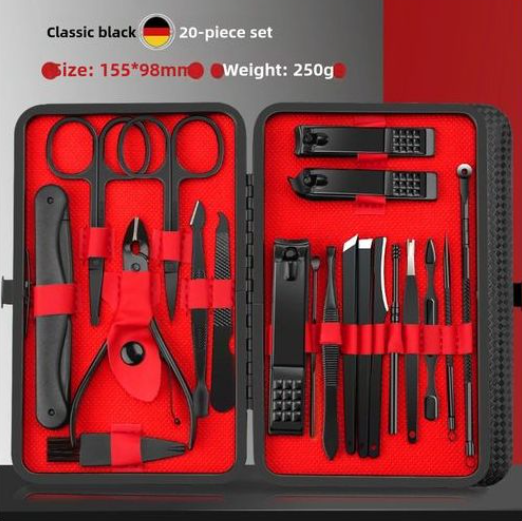20 Piece Nail Clippers Complete Set Of Nail Clippers