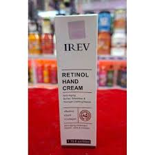 IREV Retinol Hand Cream Anti-Aging Moisturizing Hand Lotion with Collagen and Gold, Repairs Dry Hands, Smooths Skin and Strengthens Nails & Cuticles 50ml