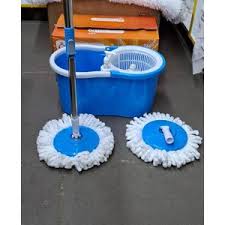 UrK 360° Spin Mop – Hands-Free Cleaning System, Durable microfiber mop for effective dirt and dust removal, Easy wring system reduces strain on hands.