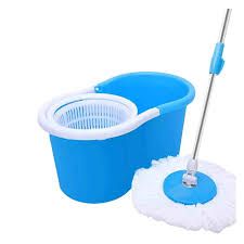 UrK 360° Spin Mop – Hands-Free Cleaning System, Durable microfiber mop for effective dirt and dust removal, Easy wring system reduces strain on hands.