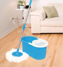 UrK 360° Spin Mop – Hands-Free Cleaning System, Durable microfiber mop for effective dirt and dust removal, Easy wring system reduces strain on hands.