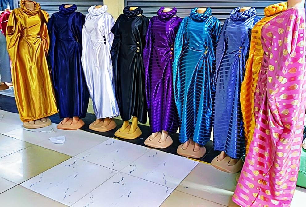 Women Kaftan Dera Dress with Matching Headband Adjustable Free Size Maxi Dress Loose Comfortable Kaftan Outfit Stylish Modest Wear Fits M to 6XL Up to Size 52 Breathable Fabric