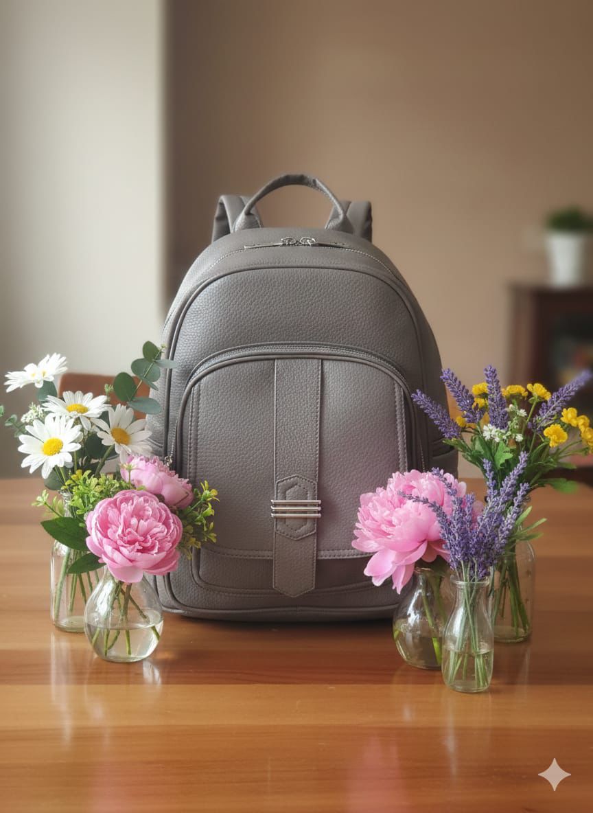 Leather Laptop Backpack High Quality Unisex Bag Stylish Durable Genuine PU Leather Backpack Spacious Work School Travel Bag Fits Laptop Comfortable Shoulder Straps Everyday Use