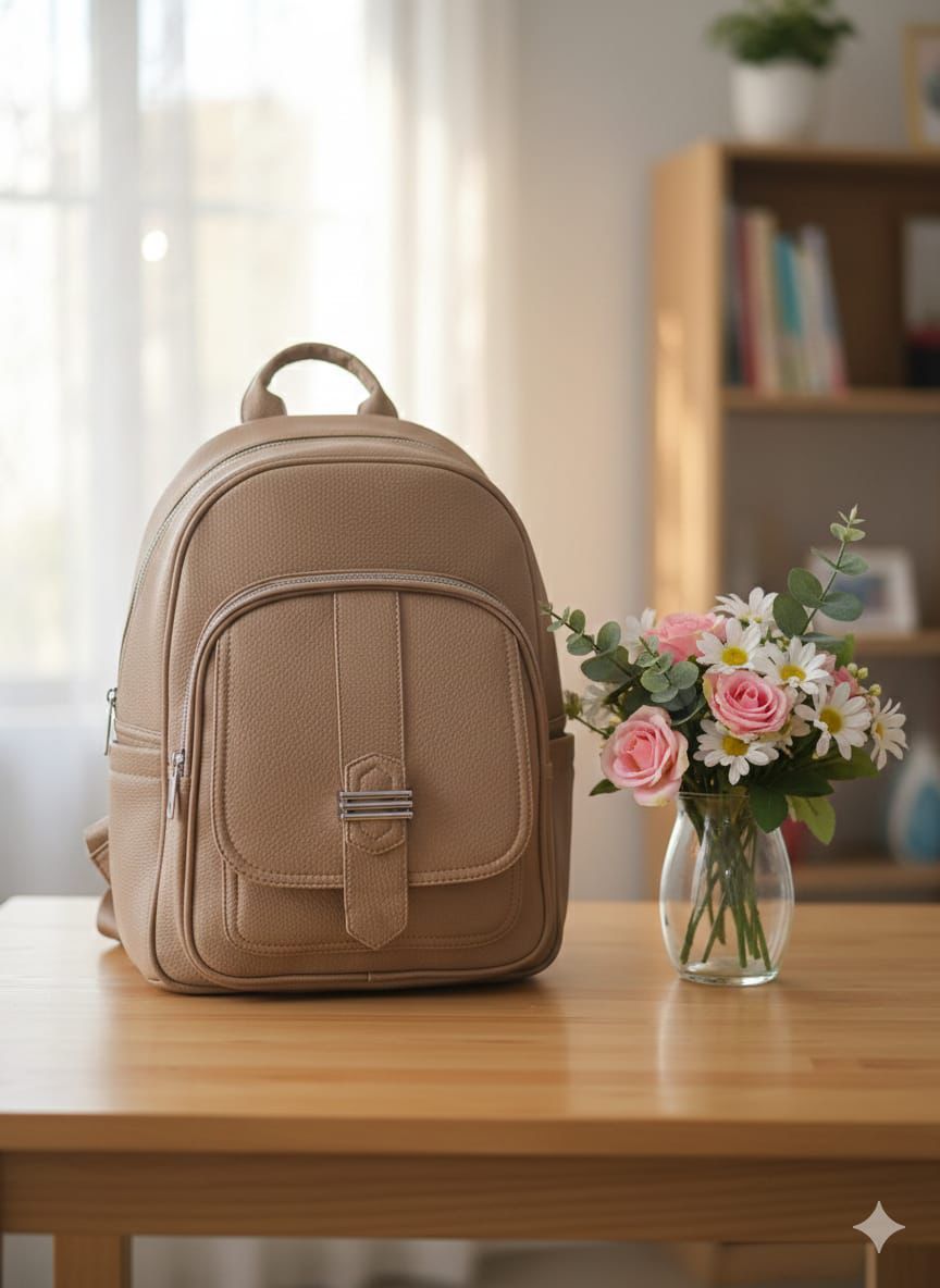 Leather Laptop Backpack High Quality Unisex Bag Stylish Durable Genuine PU Leather Backpack Spacious Work School Travel Bag Fits Laptop Comfortable Shoulder Straps Everyday Use